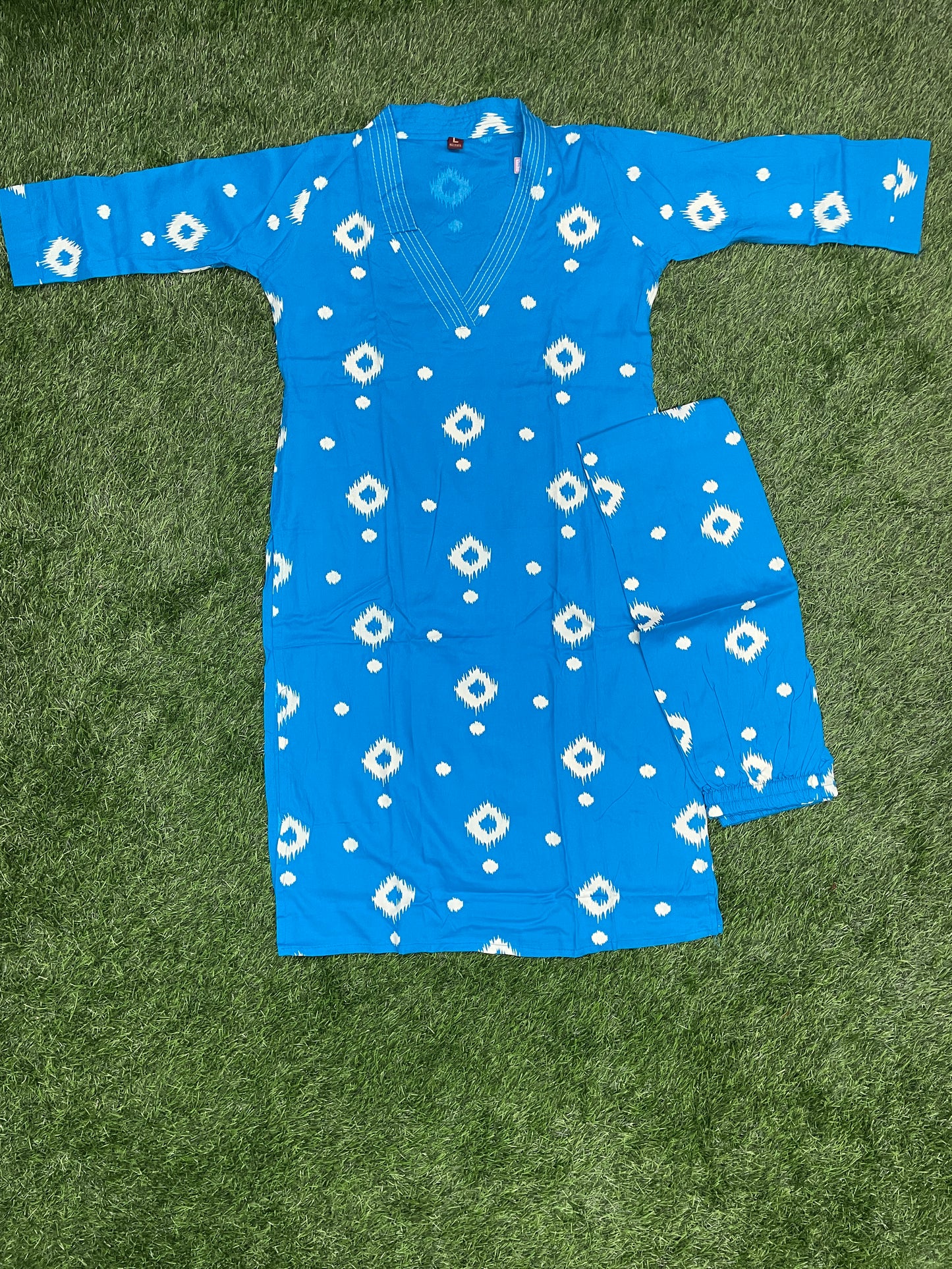 Cotton Ikat Coord Set