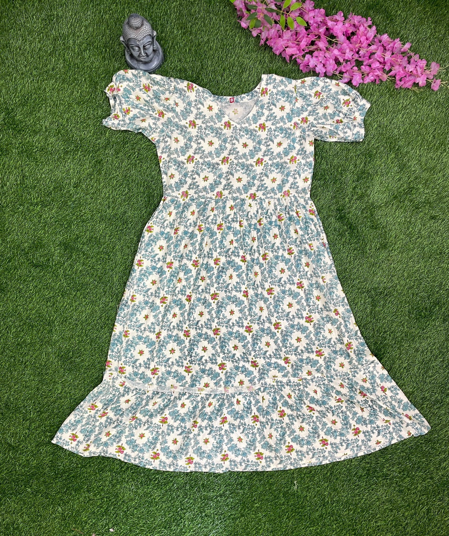 Floral Print Frock – Casual Wear