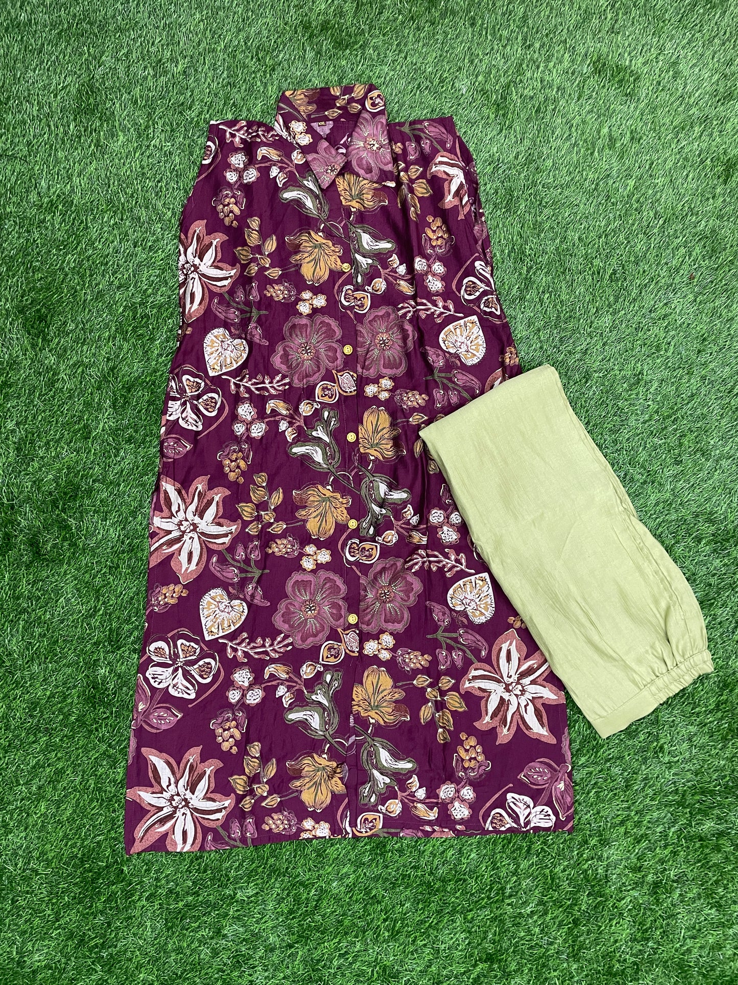 Floral Print Short Sleeve Coord Set