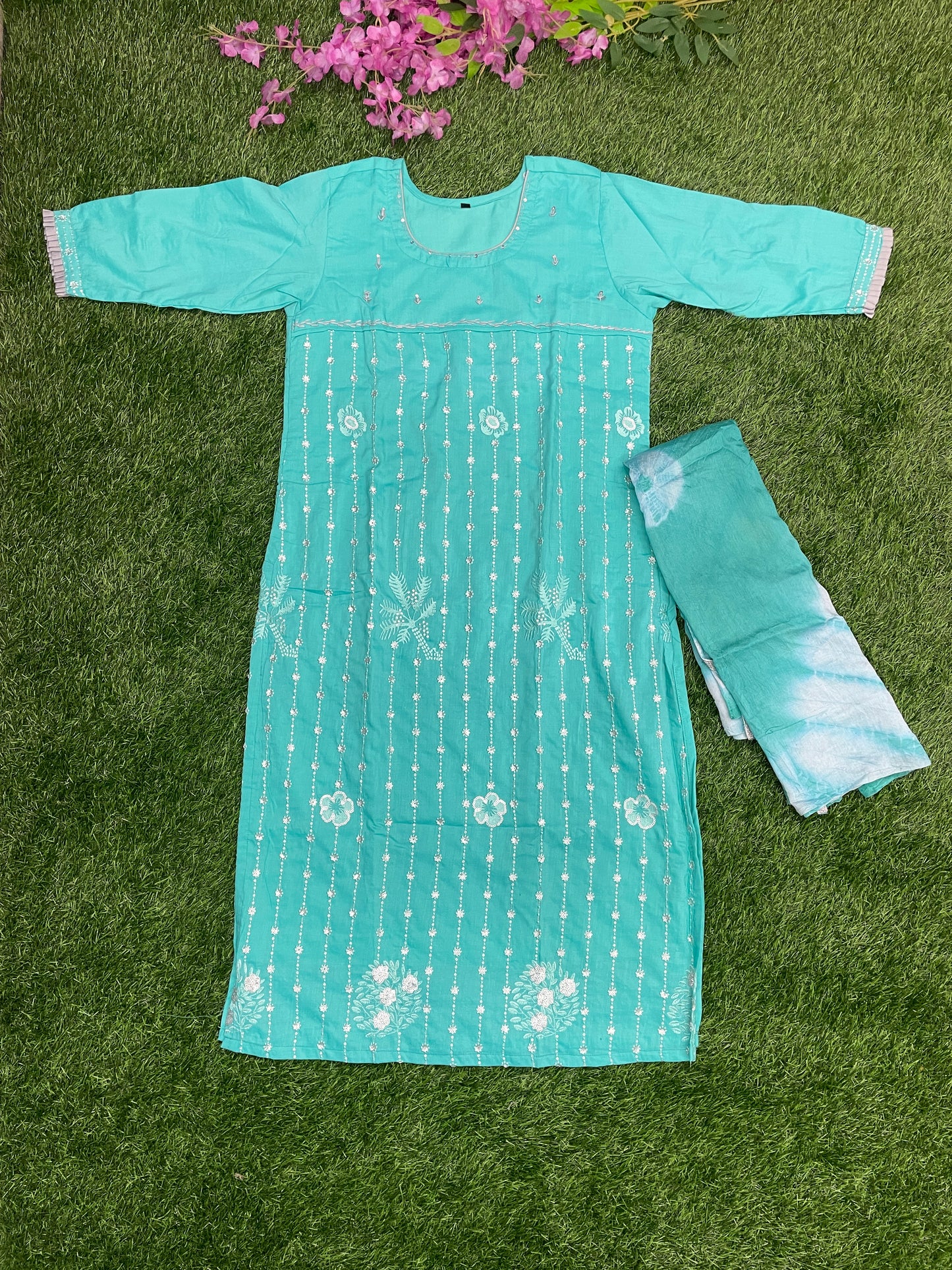 Cotton Kurti with Dupatta
