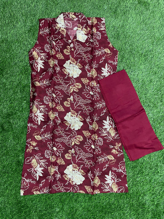 Floral Print Short Sleeve Coord Set